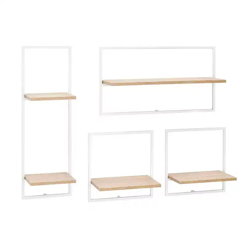 Juego de 4 estantes de pared enmarcados - Danya B.