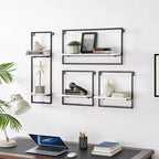 Juego de 4 estantes de pared enmarcados - Danya B.