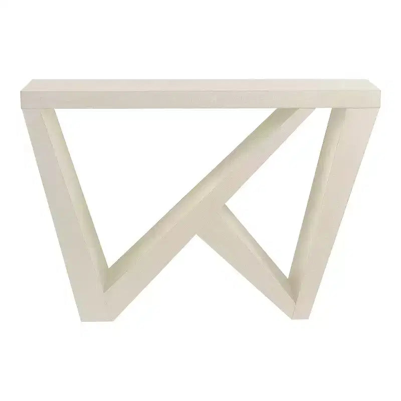 Tienda 24/7 En Casa Mesa Consola Rectangular Moderna Sunguard de 48 con Diseño Geométrico