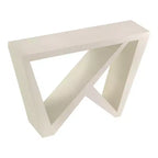 Tienda 24/7 En Casa Mesa Consola Rectangular Moderna Sunguard de 48 con Diseño Geométrico