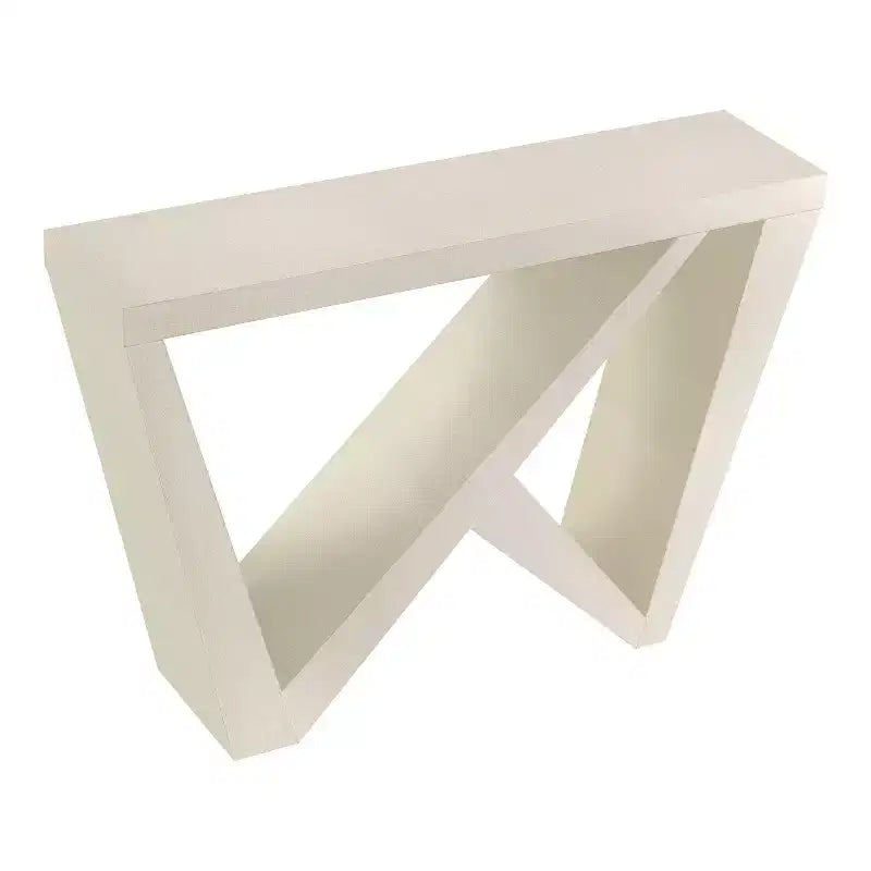 Tienda 24/7 En Casa Mesa Consola Rectangular Moderna Sunguard de 48 con Diseño Geométrico