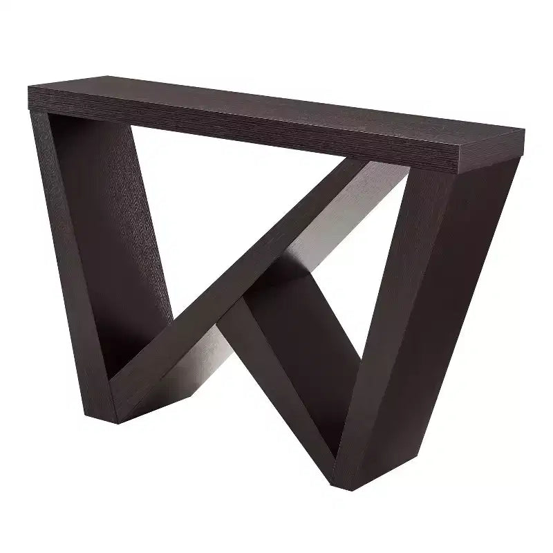 Tienda 24/7 En Casa Mesa Consola Rectangular Moderna Sunguard de 48 con Diseño Geométrico