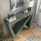 Tienda 24/7 En Casa Mesa Consola Rectangular Moderna Sunguard de 48 con Diseño Geométrico