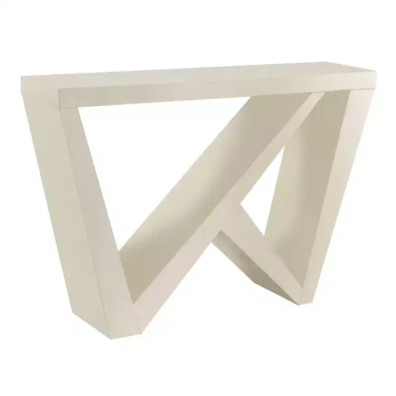 Tienda 24/7 En Casa Mesa Consola Rectangular Moderna Sunguard de 48 con Diseño Geométrico
