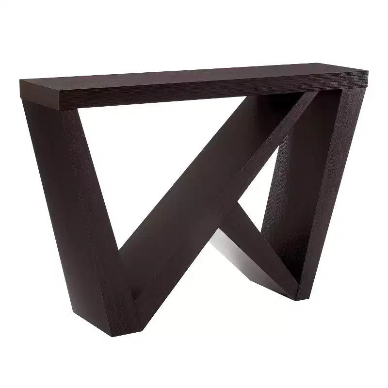 Tienda 24/7 En Casa Mesa Consola Rectangular Moderna Sunguard de 48 con Diseño Geométrico