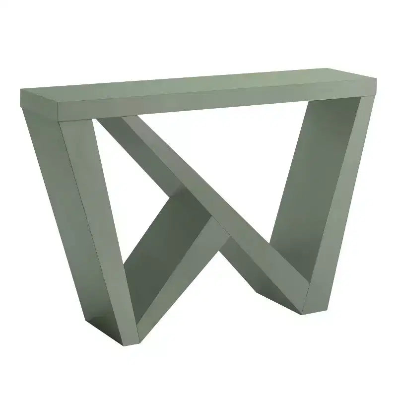 Tienda 24/7 En Casa Mesa Consola Rectangular Moderna Sunguard de 48 con Diseño Geométrico