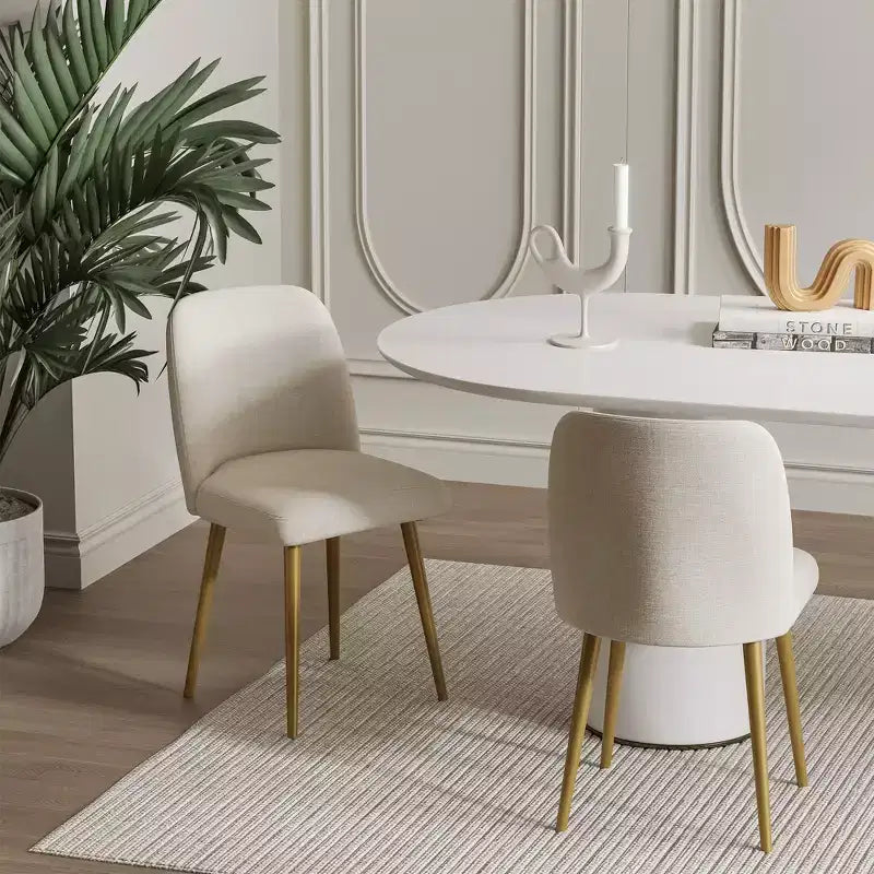 Sillas de comedor modernas tapizadas Dovelina (Juego de 2)