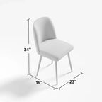 Sillas de comedor modernas tapizadas Dovelina (Juego de 2)