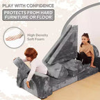 Contour Comfort Sofá Infantil 14 Piezas Juego Modular Infantil Sofá Convertible para Niños con Cojines de Espuma Suave | Sofá Fortaleza para Niños, Muebles para Sala de Juegos Infantiles