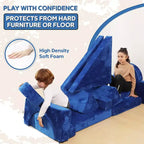 Contour Comfort Sofá Infantil 14 Piezas Juego Modular Infantil Sofá Convertible para Niños con Cojines de Espuma Suave | Sofá Fortaleza para Niños, Muebles para Sala de Juegos Infantiles