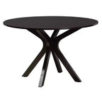 Juego de comedor Baxton Studio Jana moderno, de 7 piezas, con tela gris y madera con acabado marrón expreso