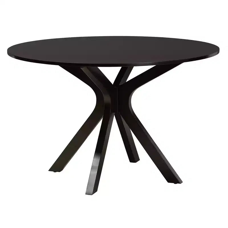 Juego de comedor Baxton Studio Jana moderno, de 7 piezas, con tela gris y madera con acabado marrón expreso