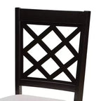 Juego de comedor Baxton Studio Jana moderno, de 7 piezas, con tela gris y madera con acabado marrón expreso