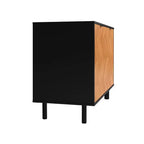 Mueble auxiliar moderno de mediados de siglo Liam de 2 estantes de Manhattan Comfort