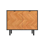 Mueble auxiliar moderno de mediados de siglo Liam de 2 estantes de Manhattan Comfort