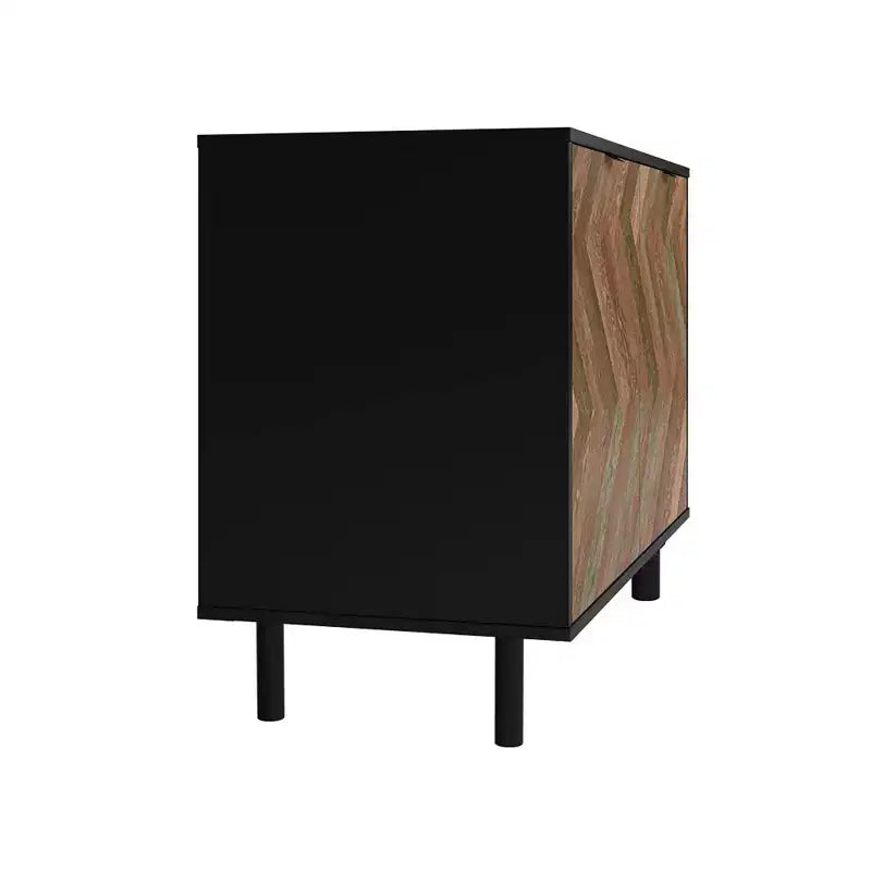 Mueble auxiliar moderno de mediados de siglo Liam de 2 estantes de Manhattan Comfort