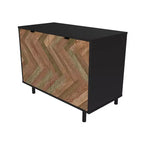 Mueble auxiliar moderno de mediados de siglo Liam de 2 estantes de Manhattan Comfort