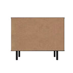 Mueble auxiliar moderno de mediados de siglo Liam de 2 estantes de Manhattan Comfort