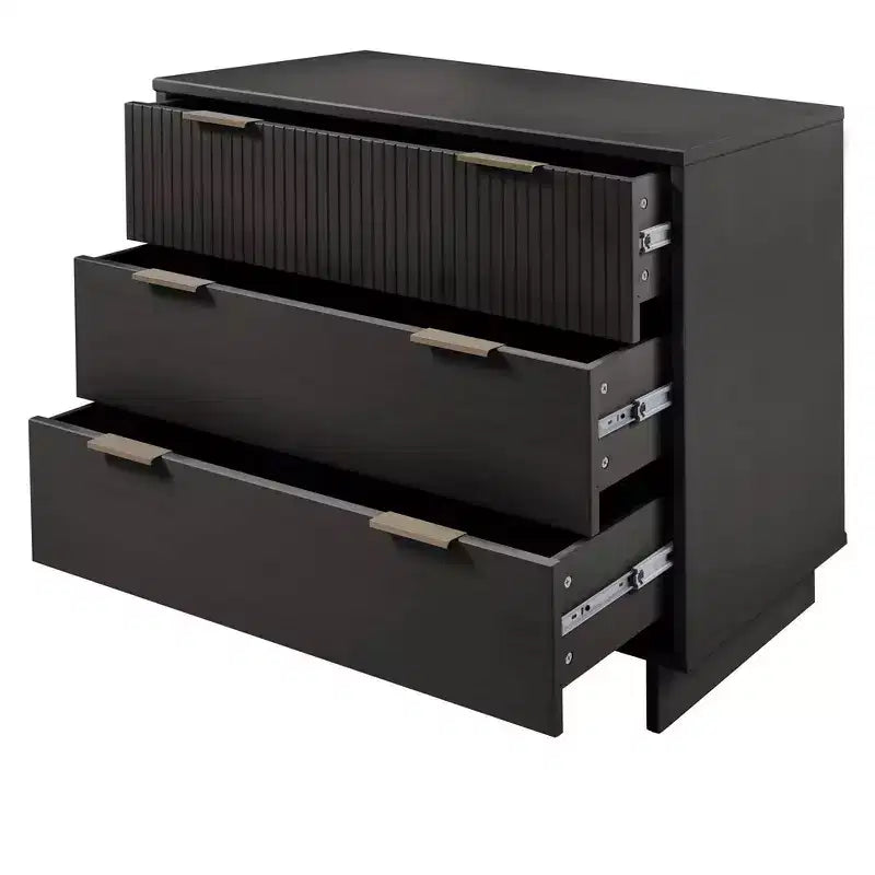Juego de dormitorio Granville de Manhattan Comfort de 3 piezas con cómoda individual y cómoda doble