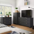 Juego de dormitorio Granville de Manhattan Comfort de 3 piezas con cómoda individual y cómoda doble