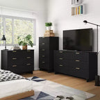 Juego de dormitorio Granville de Manhattan Comfort de 3 piezas con cómoda individual y cómoda doble