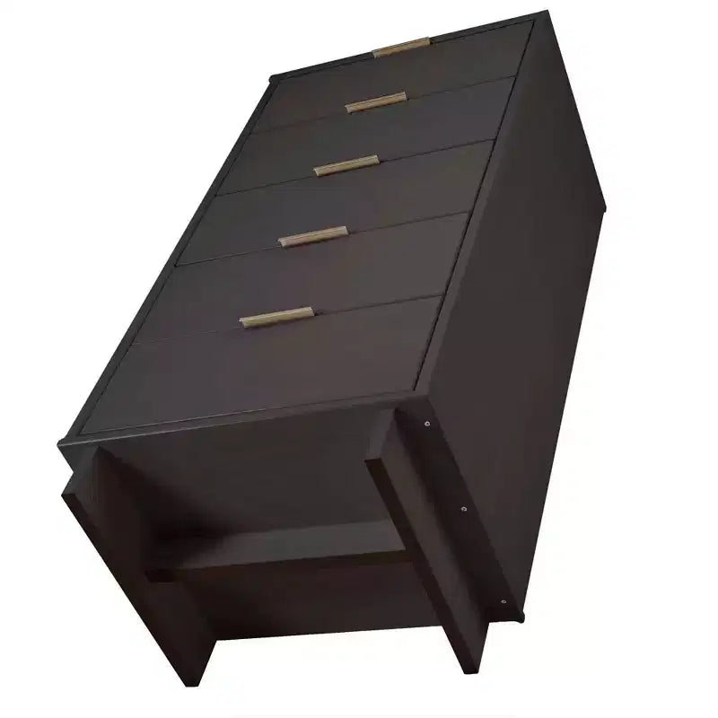 Juego de dormitorio Granville de Manhattan Comfort de 3 piezas con cómoda individual y cómoda doble