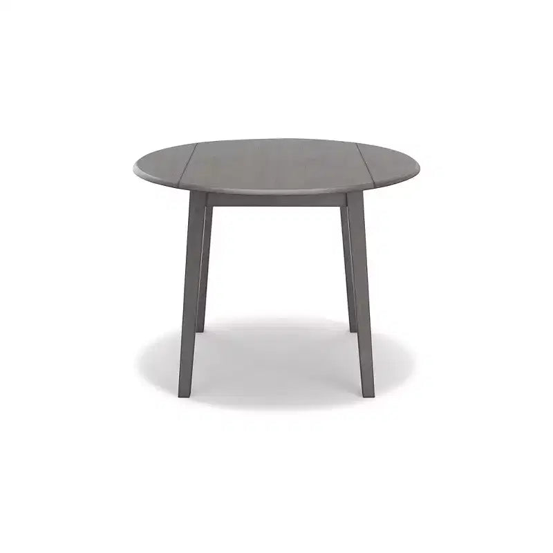 Mesa de comedor de hojas abatibles Casual Shullden de Signature Design by Ashley, color gris