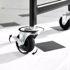 SONGMICS Carrito rodante de 3 niveles, carrito de almacenamiento de metal, carrito de cocina con 2 frenos y asas, carrito utilitario, fácil montaje