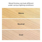Mesa de centro redonda de madera maciza Plank+Beam Classic, 36, estilo rústico para sala de estar