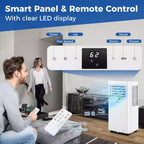 Costway Portable Air Conditioner 9000 BTU 3 in 1 AC Unit with Fan Dehumidifier Sleep Mode 6250 BTU(9000BTU ASHRAE)