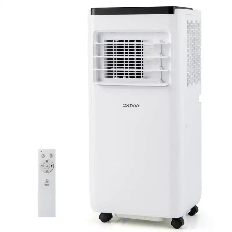Costway 8000 BTU Portable Air Conditioner Cools up to 250 Sq.Ft with Fan & Dehumidifier 5000 BTU(8000BTU ASHRAE)