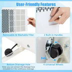 Costway 8000 BTU Portable Air Conditioner Cools up to 250 Sq.Ft with Fan & Dehumidifier 5000 BTU(8000BTU ASHRAE)