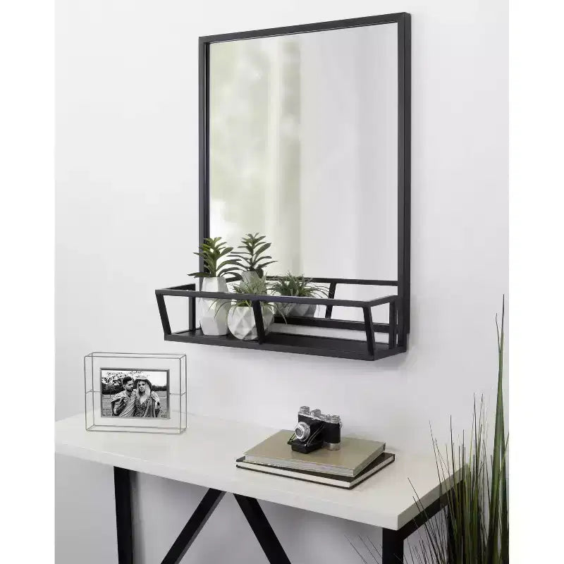 22 x 29 Jackson Mirror Negro - Kate & Laurel All Things Decor