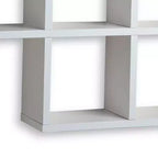Estante de pared Danya B Cubby de chapa laminada, color blanco