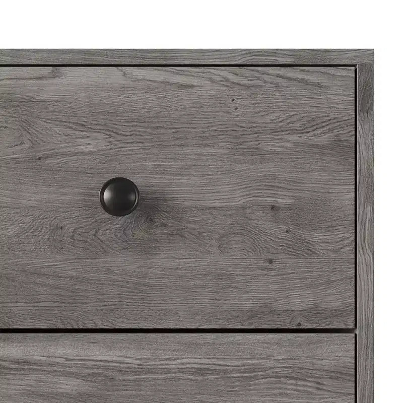 Cama con paneles Sara de Home Design con 2 mesitas de noche, gris