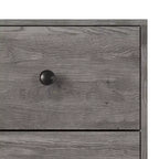 Cama con paneles Sara de Home Design con 2 mesitas de noche, gris