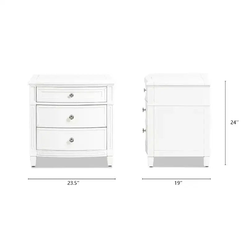 Mesa auxiliar JTH LUXE Dauphin con detalles dorados