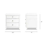 Mesa auxiliar JTH LUXE Dauphin con detalles dorados