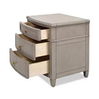 Mesa auxiliar JTH LUXE Dauphin con detalles dorados