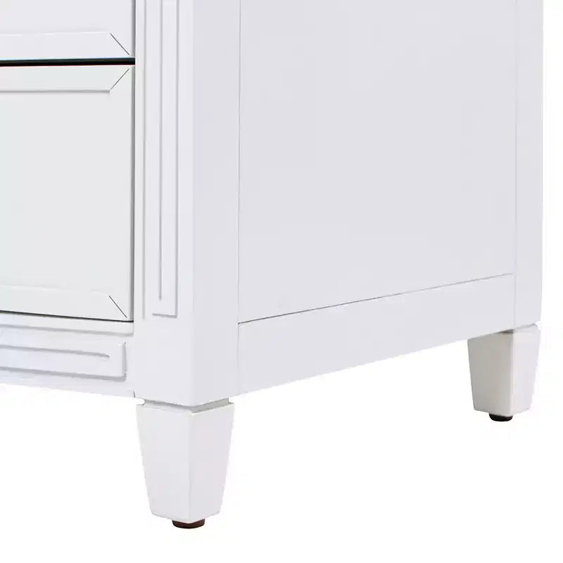 Mesa auxiliar JTH LUXE Dauphin con detalles dorados