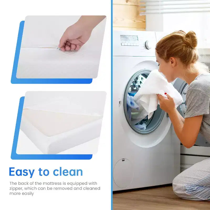 Colchón de espuma viscoelástica de gel de 14 pulgadas de FDW para un sueño fresco y alivio de presión/Certificado CertiPUR-US/Colchón en caja/Alivio de presión