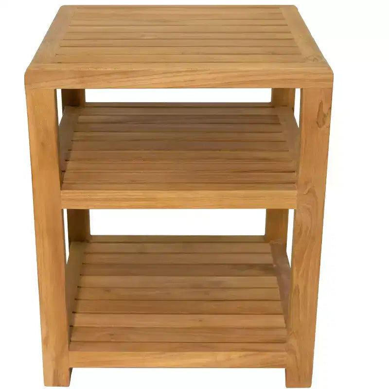 Nordic Teak 14 Spa/Baño Natural - Bajo Fregadero - Banco de Almacenamiento - Beige