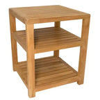 Nordic Teak 14 Spa/Baño Natural - Bajo Fregadero - Banco de Almacenamiento - Beige