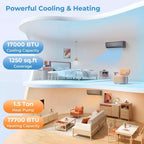 Costway 18000 BTU Mini Split Air Conditioner & Heater with Heat Pump