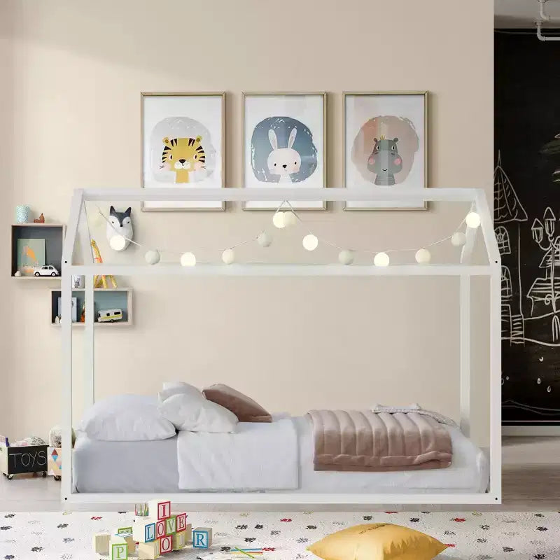 Cama con dosel de madera ChaletPosh
