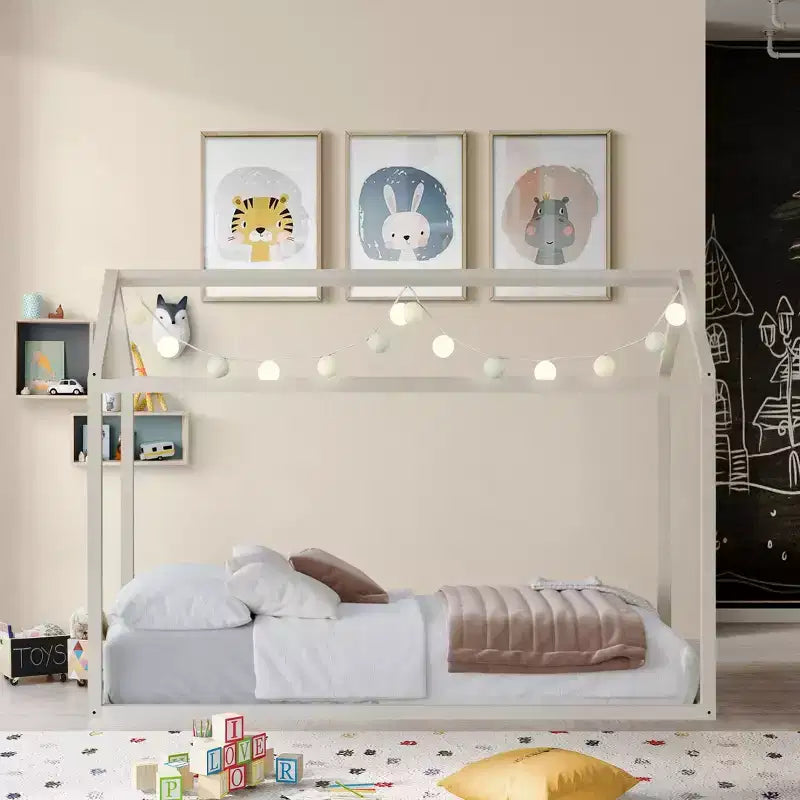 Cama con dosel de madera ChaletPosh