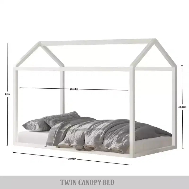 Cama con dosel de madera ChaletPosh