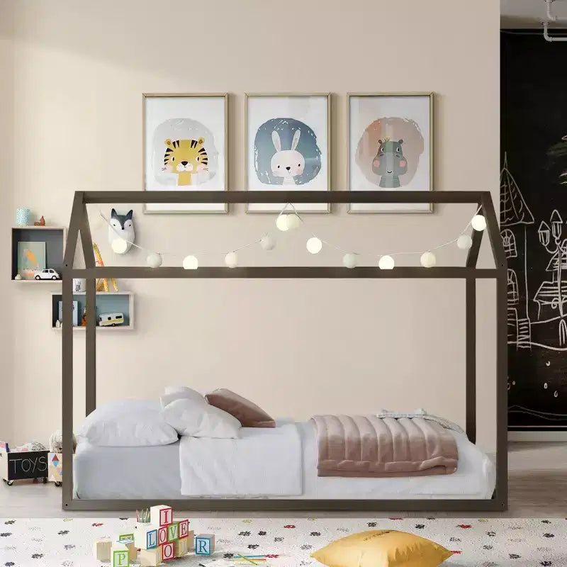 Cama con dosel de madera ChaletPosh