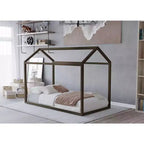 Cama con dosel de madera ChaletPosh