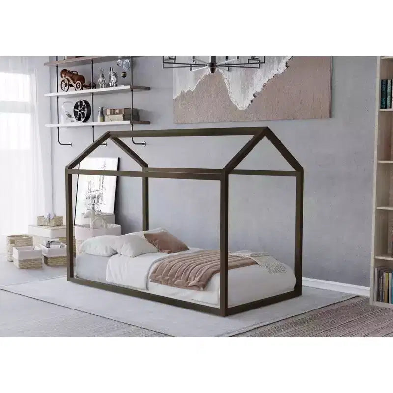Cama con dosel de madera ChaletPosh